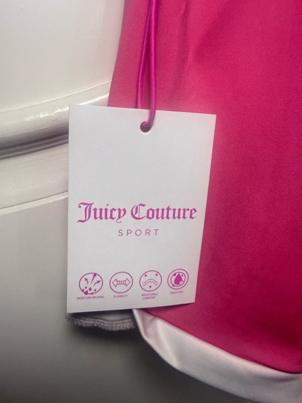 Juicy Couture Pink Sport Skort with White Logo - Picture 5 of 10